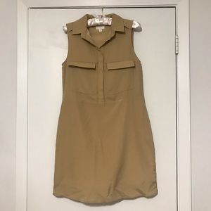 Charming Charlie’s tan shift dress